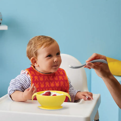 b.box Bol avec Cuillère en Silicone – Lemon