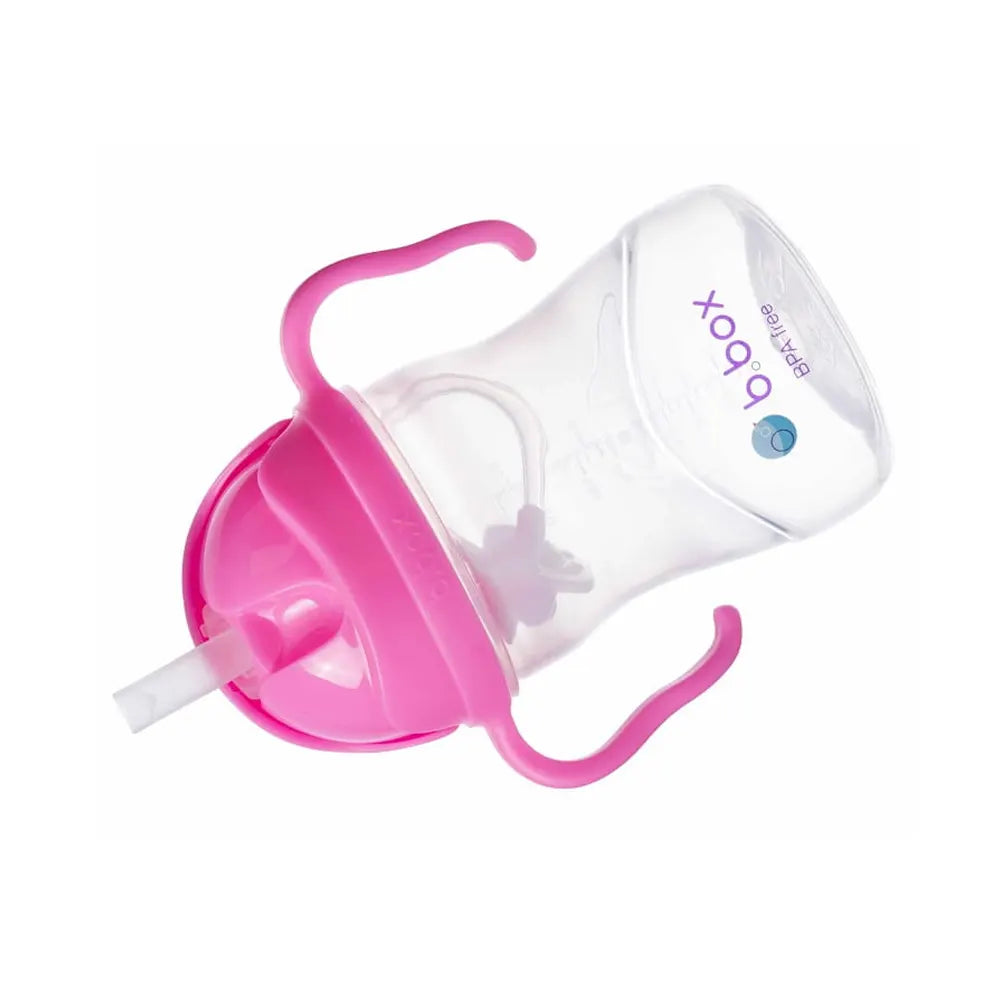 b.box Tasse à Paille 240ml - Pink Pomegranate