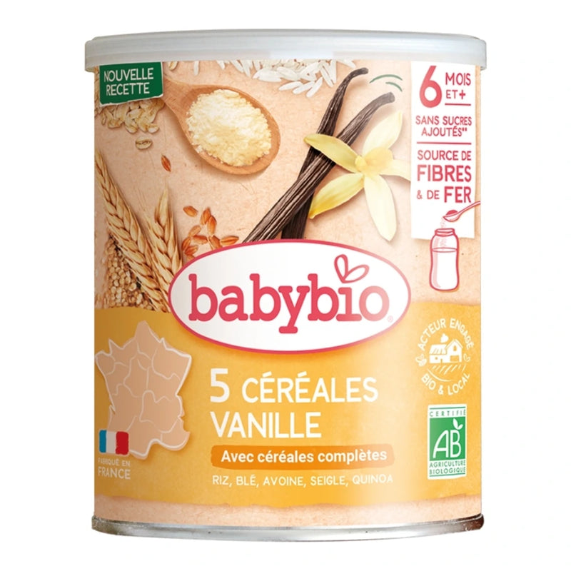 CEREAL DE VAINILLA BABYBIO 220G