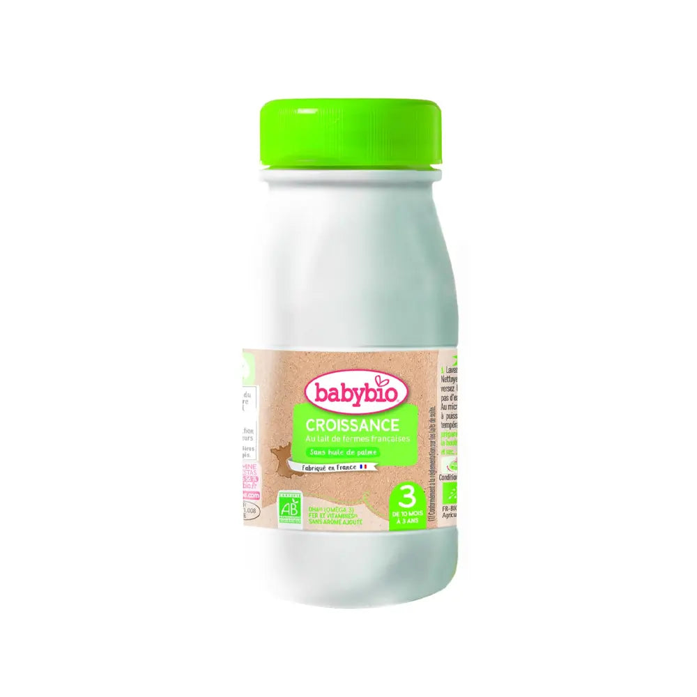Offre : Babybio Lait de Croissance Primea Bio 3ème Âge 800g 10mois-3ans = Lait Croissance Liquide 250ml Offert