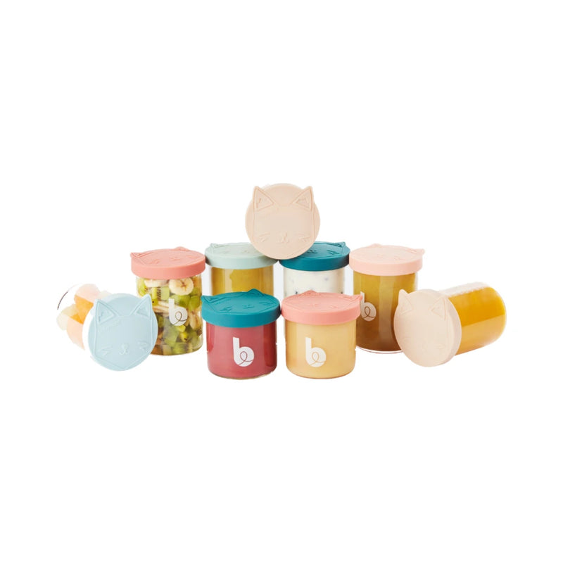 مجموعة 9 أوعية زجاجية Babymoov ISY BOWLS (6 × 250 مل + 3 × 120 مل)