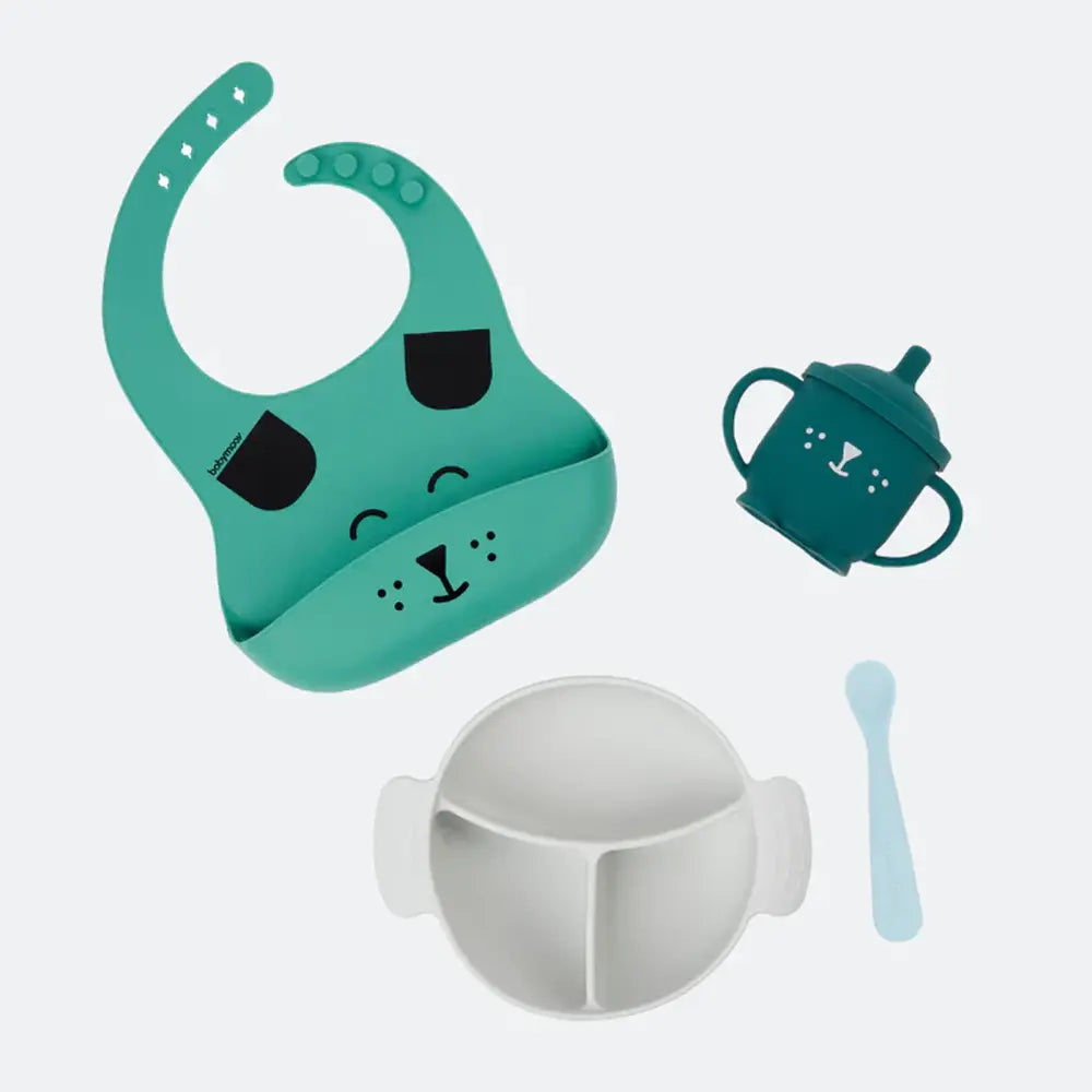 Babymoov Set Repas en Silicone Learn'Isy - Chien