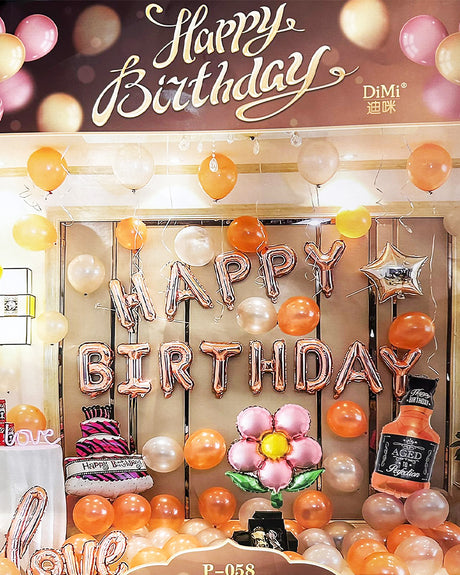 Ensemble de Ballons de décoration d'anniversaire - Happy Birthday