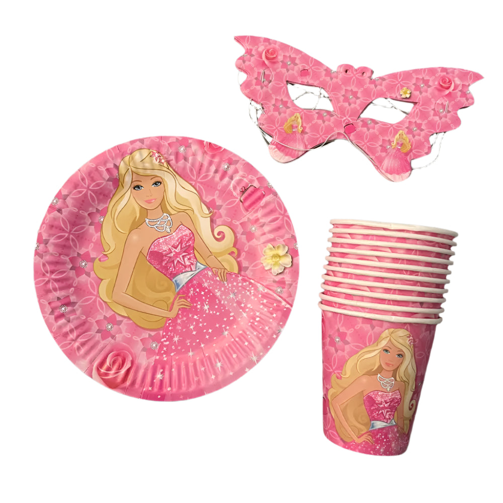 91 Piece Birthday Party Pack - Barbie