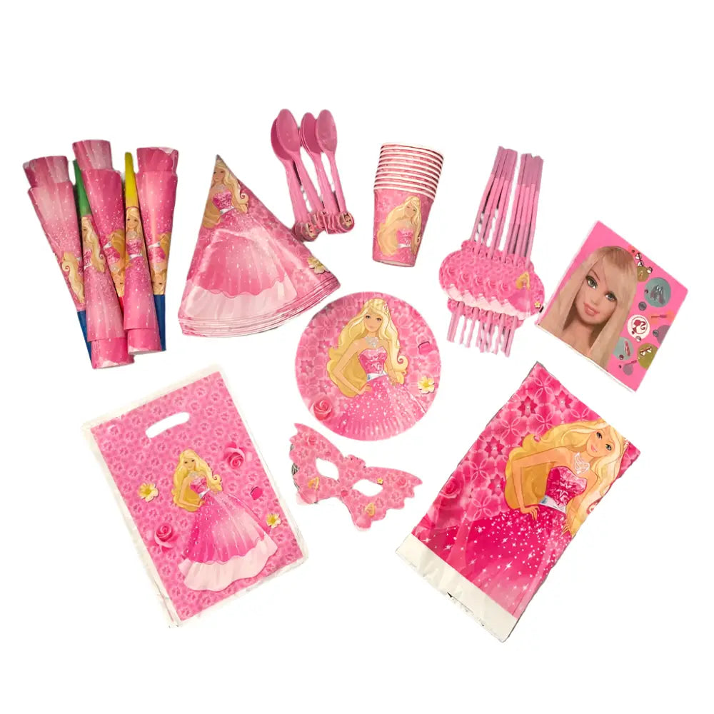 Pack Anniversaire 91 Pièces - Barbie