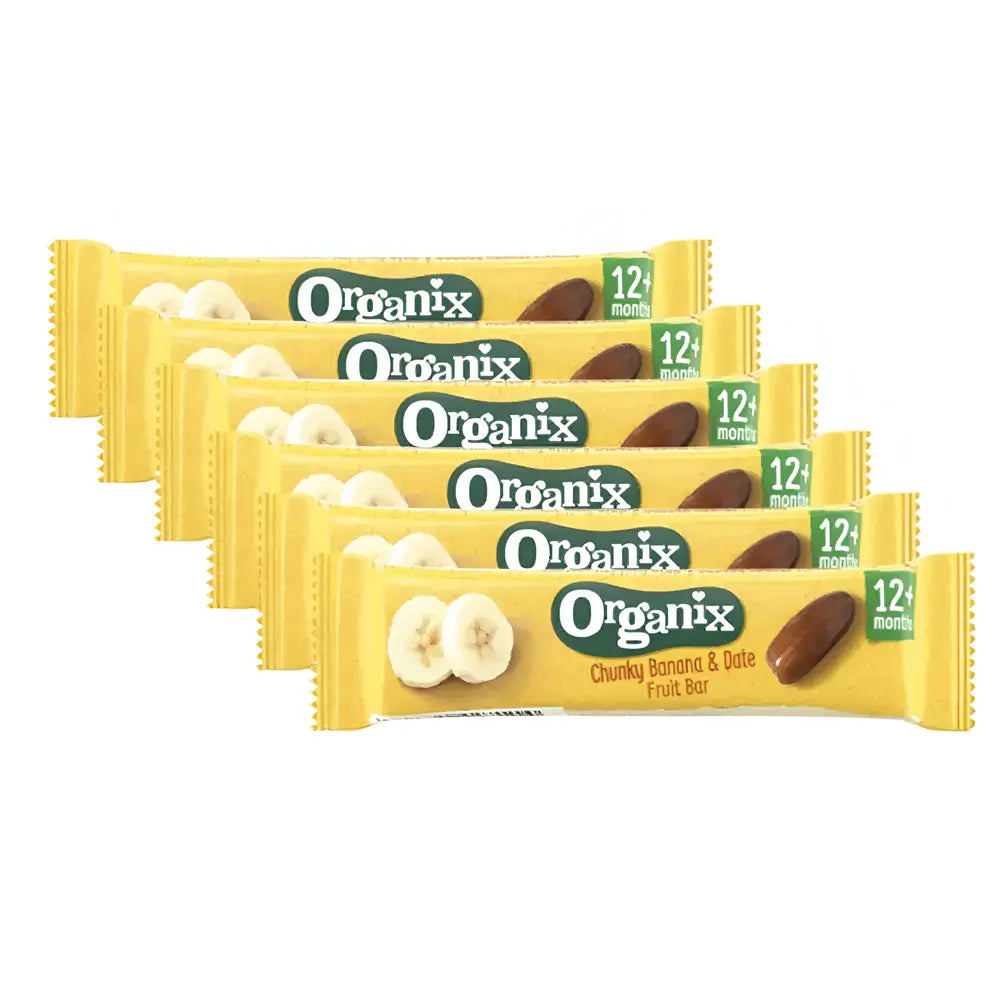Organix Thick Date & Banana Bars Box 12M+