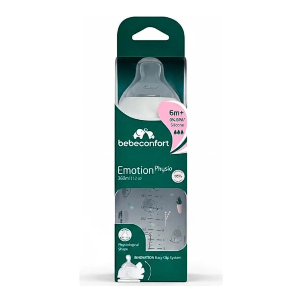 Biberon Bébé Confort Emotion Physio 360 ml Blanc Urban Garden