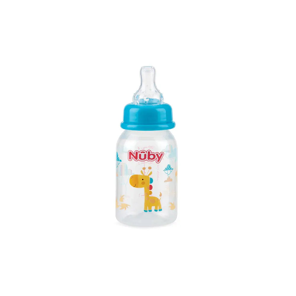 Biberon Nuby Col Standard Débit Lent 0m+ 120ml - Girafe