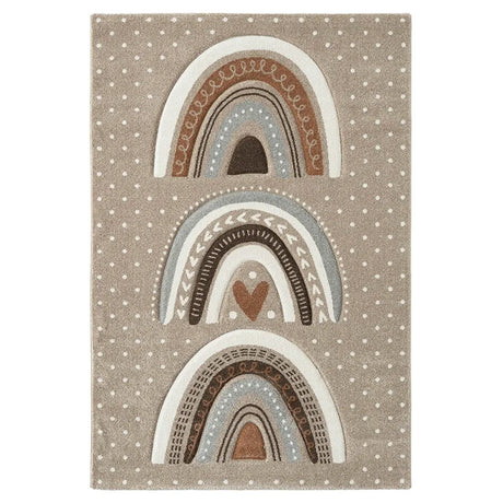 Tapis RAINKID Beige & Blanc