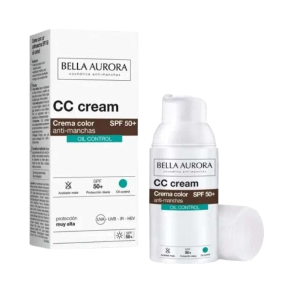 Bella Aurora CC creme Anti-Taches oil Control spf50+ 30ml