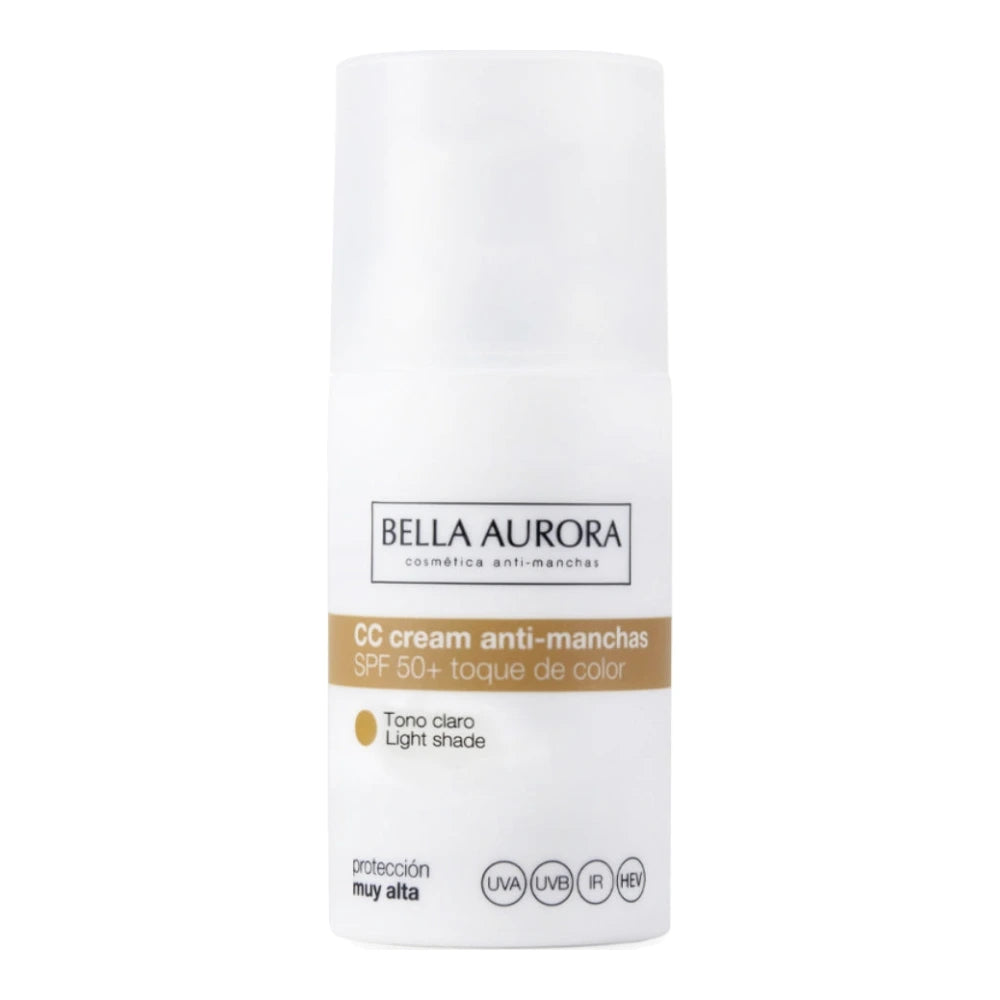 Bella Aurora CC Crème Anti-Taches SPF50 Teinte Claire