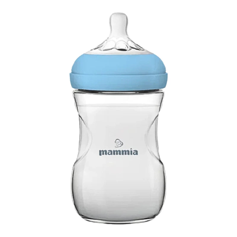 رضاعة Mammia Natural Feeling سعة 240 مل زرقاء