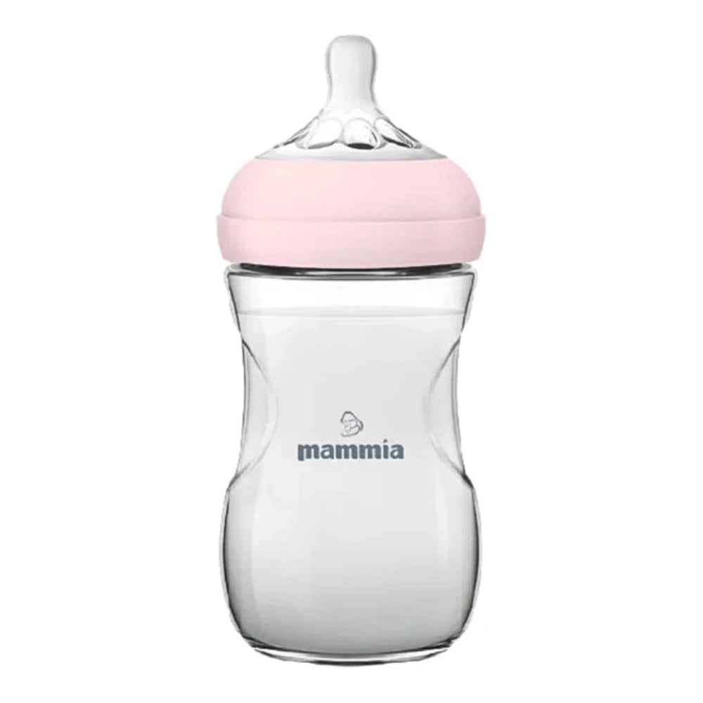 Biberon Mammia Natural Feeling 330 ml coloris rose