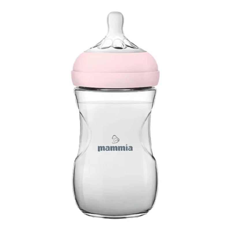 رضاعة Mammia Natural Feeling سعة 330 مل وردية