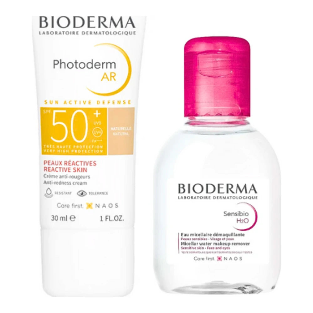 Bioderma Photoderm AR SPF50 Naturel 30ml + Sensibio H2O 100ml Pack