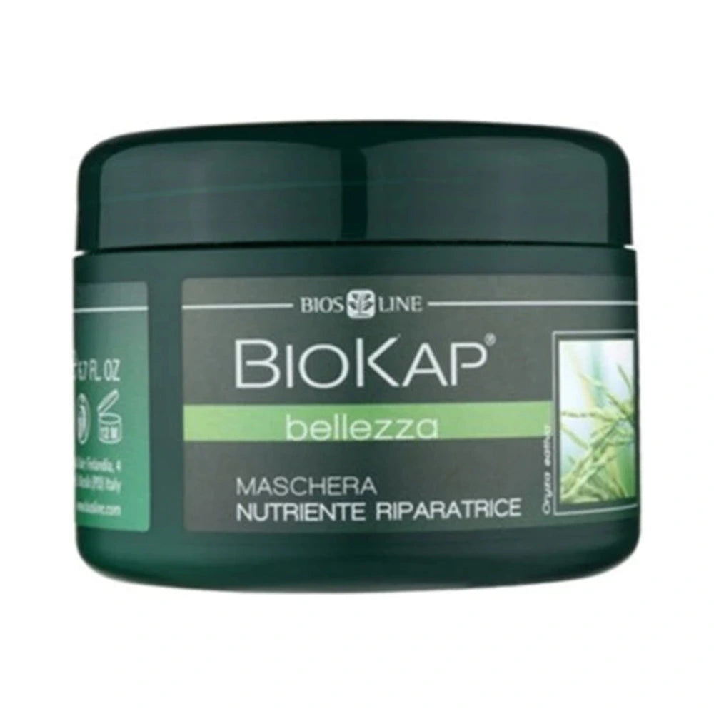 Biokap Masque nourrissant réparateur cheveux secs 200 ml – tube du masque capillaire