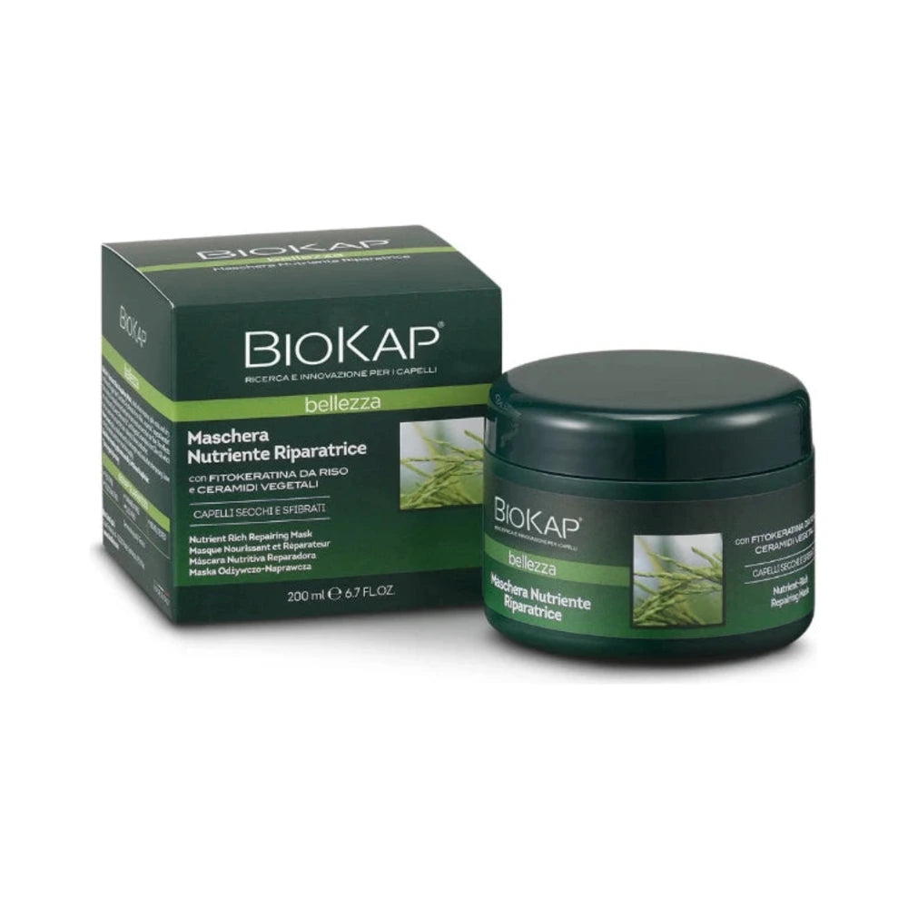 Biokap Masque nourrissant réparateur cheveux secs 200 ml – visuel officiel du produit