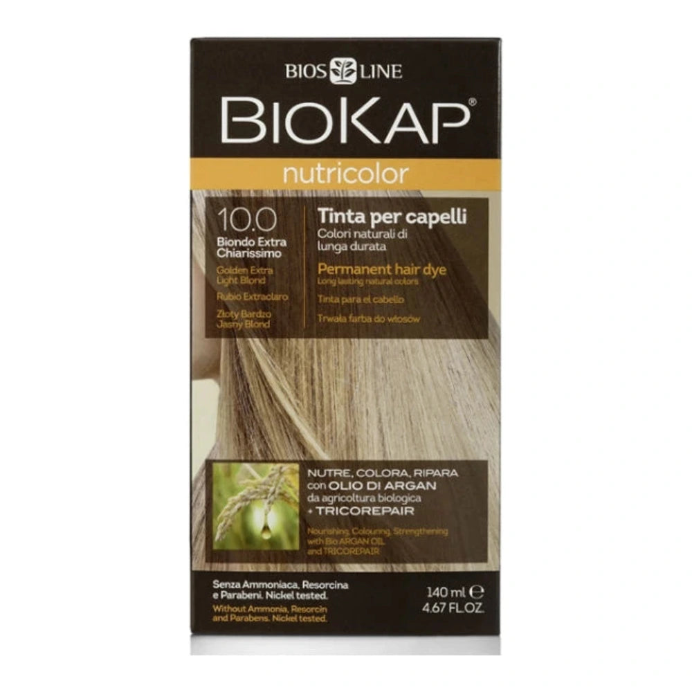 Coloration Biokap Nutricolor 10.0 Blond Très Très Clair boîte