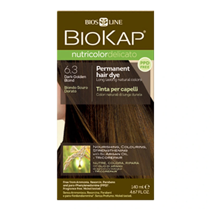 Biokap Nutricolor Delicato 6.3 أشقر ذهبي داكن
