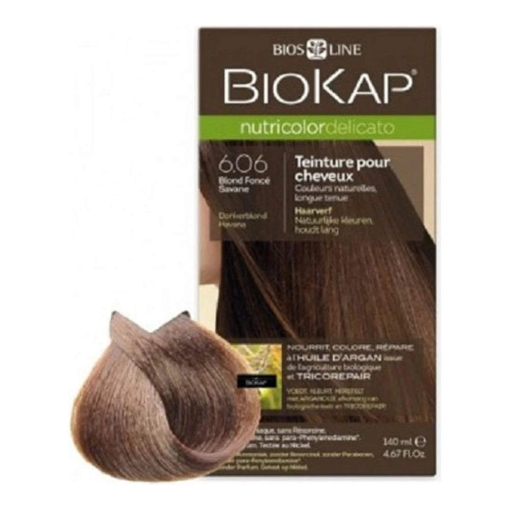 Biokap Nutricolor Delicato Rapid Teinture pour Cheveux 6.06 Blond Foncé Havane