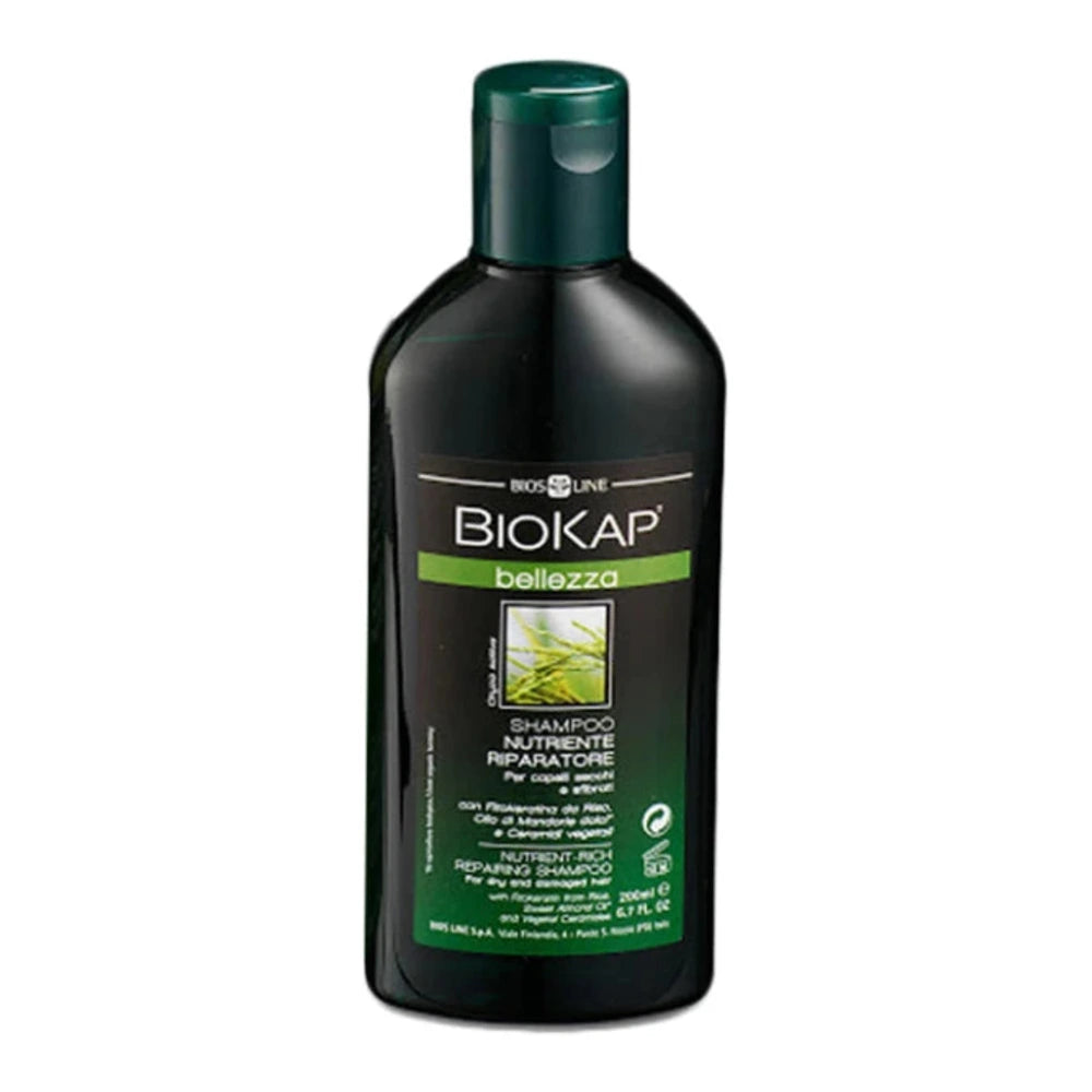 Biokap Bellezza Shampoing Nourrissant et Réparateur cheveux secs 200 ml – flacon