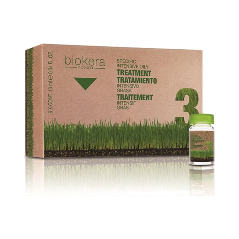 Biokera Nature Traitement Intensif Anti-Cheveux Gras 6 Ampoules 10 ml