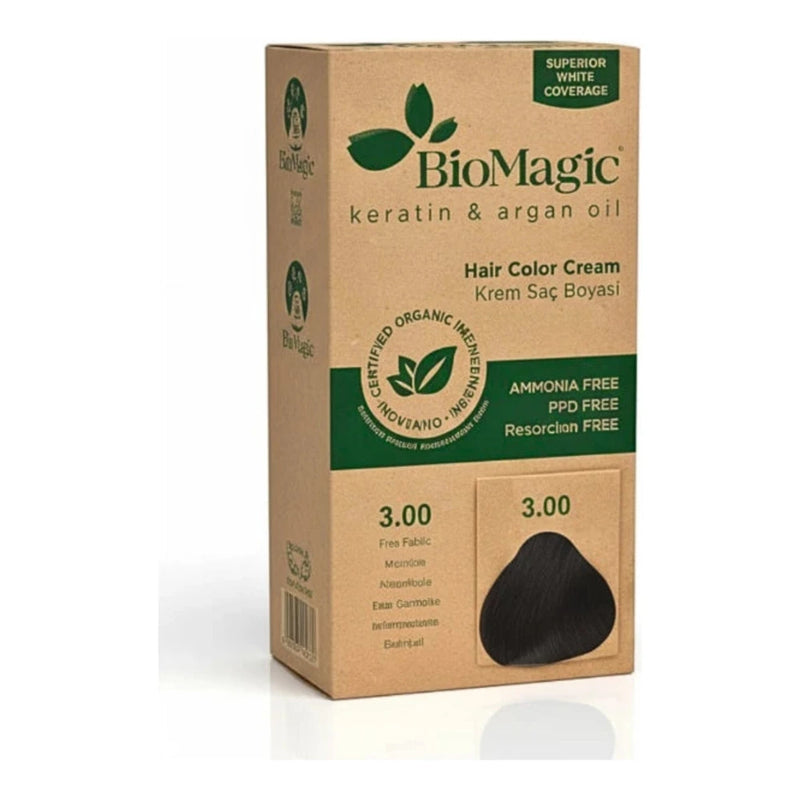 Biomagic Crema Colorante Sin Amoníaco – Castaño Oscuro