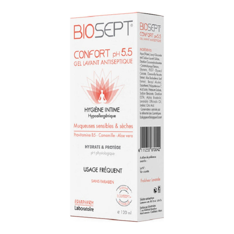 Biosept 5.5 Gel Nettoyant Traitant 120Ml