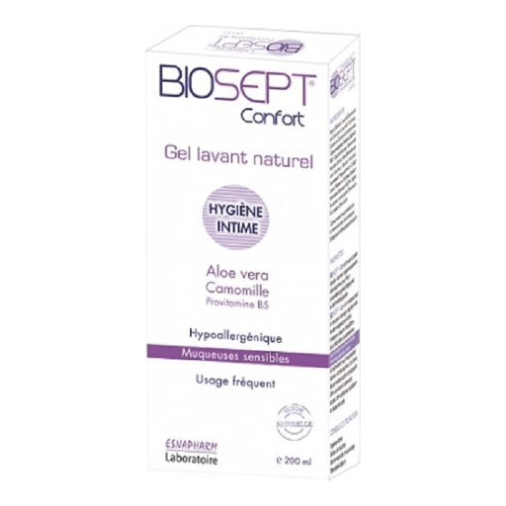 BIOSEPT 7.5 GEL NETTOYANT TRAITANT EXTRA-DOUX À L'ALOE VERA 200 ML