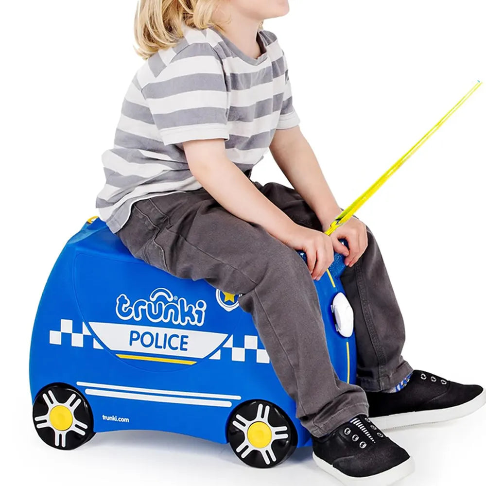 Trunki Percy the Police Car Children's Travel Suitcase