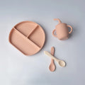 YUMMY Coffret Repas Silicone 6M+ - Rose Blush