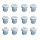 Pack of 12 Polka Dot Favor Boxes - Blue