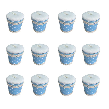 Pack of 12 Polka Dot Favor Boxes - Blue