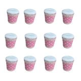 Pack of 12 Polka Dot Favor Boxes - Pink