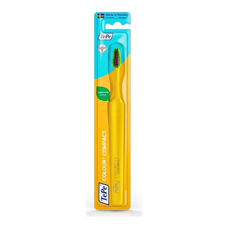 فرشاة أسنان TePe Colour Compact Extra Soft – الأصفر