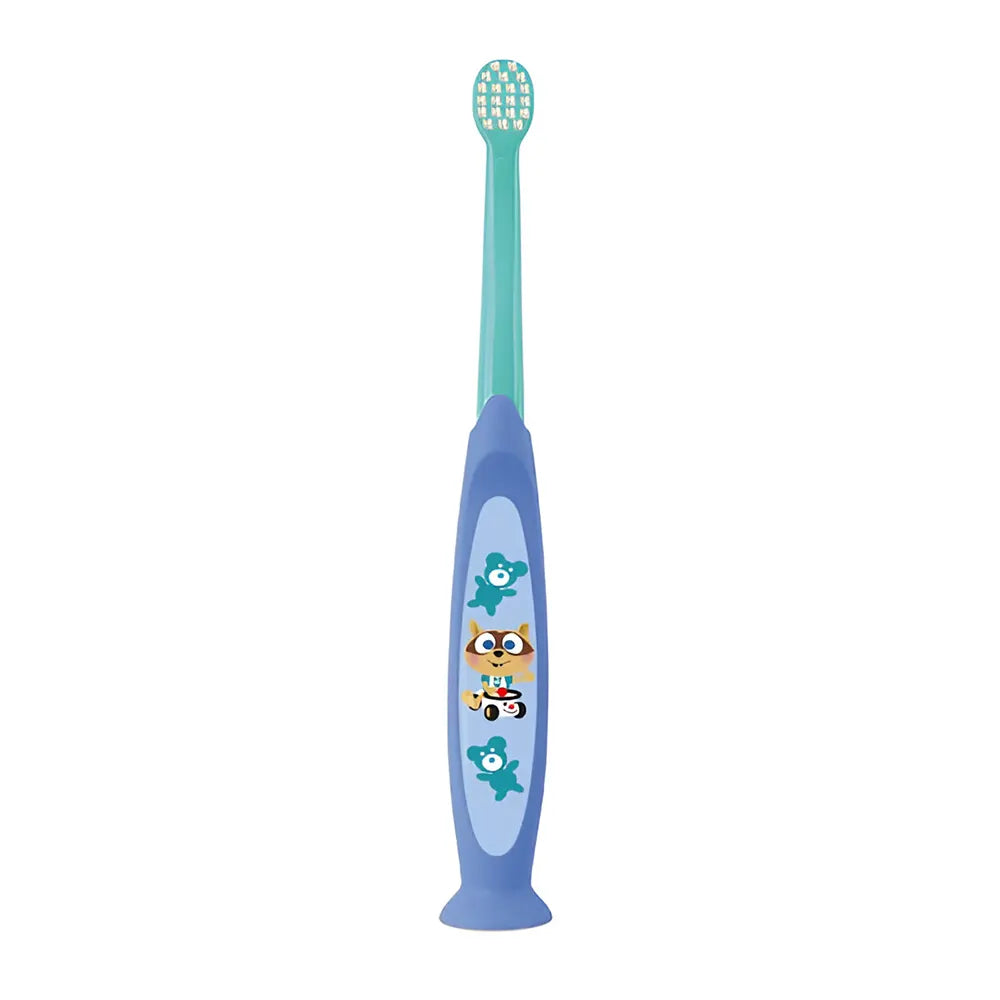 Elgydium Brosse à Dents Souple 0-2 ans - Bleu & Vert