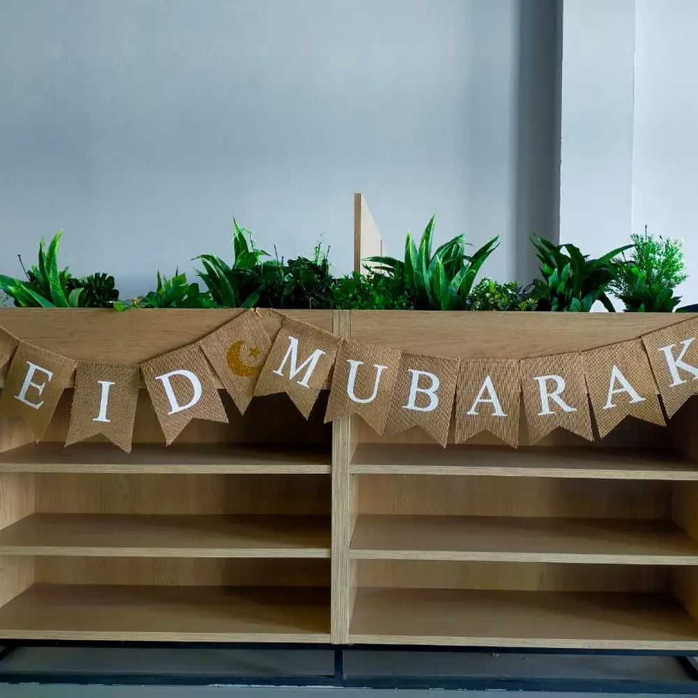 Linen Lettering Banner for Eid 3 Meters