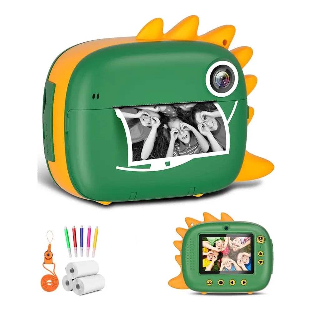 Appareil Photo Print Cam Dinosaure - Vert