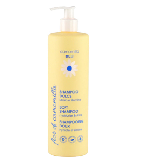 Camomilla Blu shampooing doux fleur de camomille 500 ml – flacon vu de face