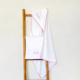 Organic Flores Cape de Bain & Serviette - Rose