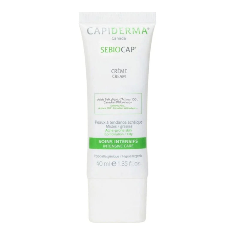 Capiderma Sebiocap Crème Anti-Inflammation Peaux à Tendance Acnéique 40 ml