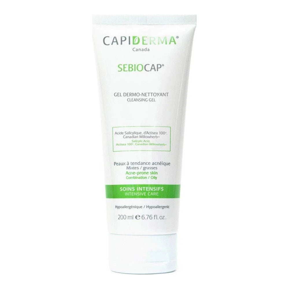 Capiderma - Sebiocap gel dermo-nettoyant pour peaux à tendance acnéique - 200 ml