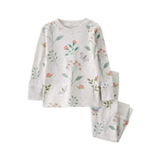 Pyjama 2 Pièces en Coton Bio Botanique Bébé Fille Little Planet - Lilas