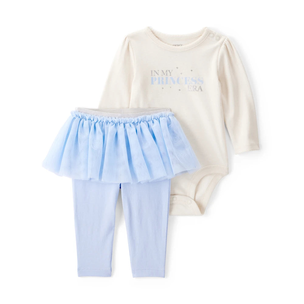 Ensemble Body Princess Era & Pantalon Tutu Bébé Fille Carter's - Bleu