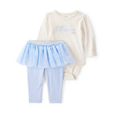 Ensemble Body Princess Era & Pantalon Tutu Bébé Fille Carter's - Bleu