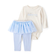Ensemble Body Princess Era & Pantalon Tutu Bébé Fille Carter's - Bleu