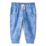 Ensemble Body Little Brother & Pantalon Voitures Bébé Garçon Carter's - Blanc & Bleu