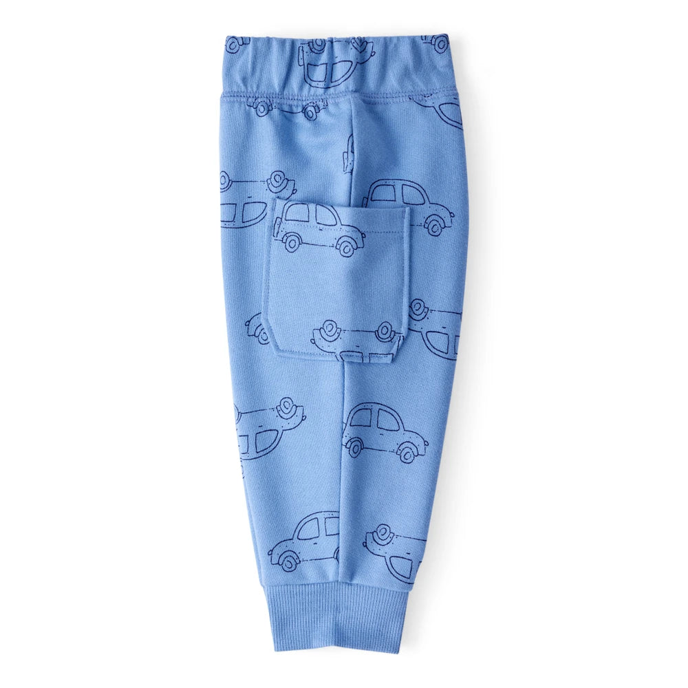 Ensemble Body Little Brother & Pantalon Voitures Bébé Garçon Carter's - Blanc & Bleu