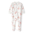Grenouillère en Polaire Lapins & Fleurs Bébé Fille Carter's - Ivoire