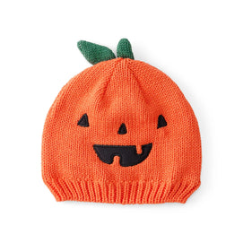 Bonnet Citrouille d'Halloween en Crochet Bébé Carter's - Orange